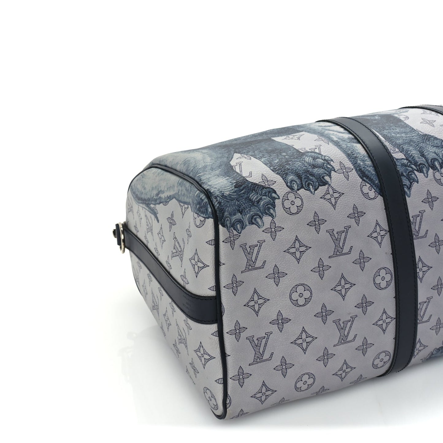 Louis Vuitton Savane Monogram Elephant Chapman Keepall Bandouliere 45 Dune