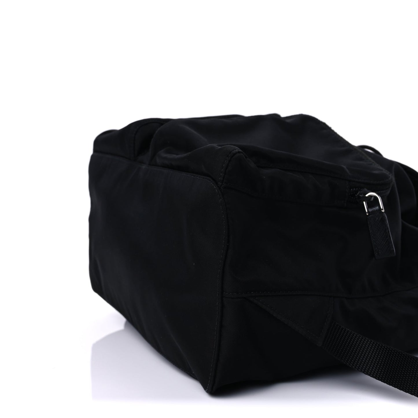Prada Tessuto Nylon Saffiano Vela Backpack  Black