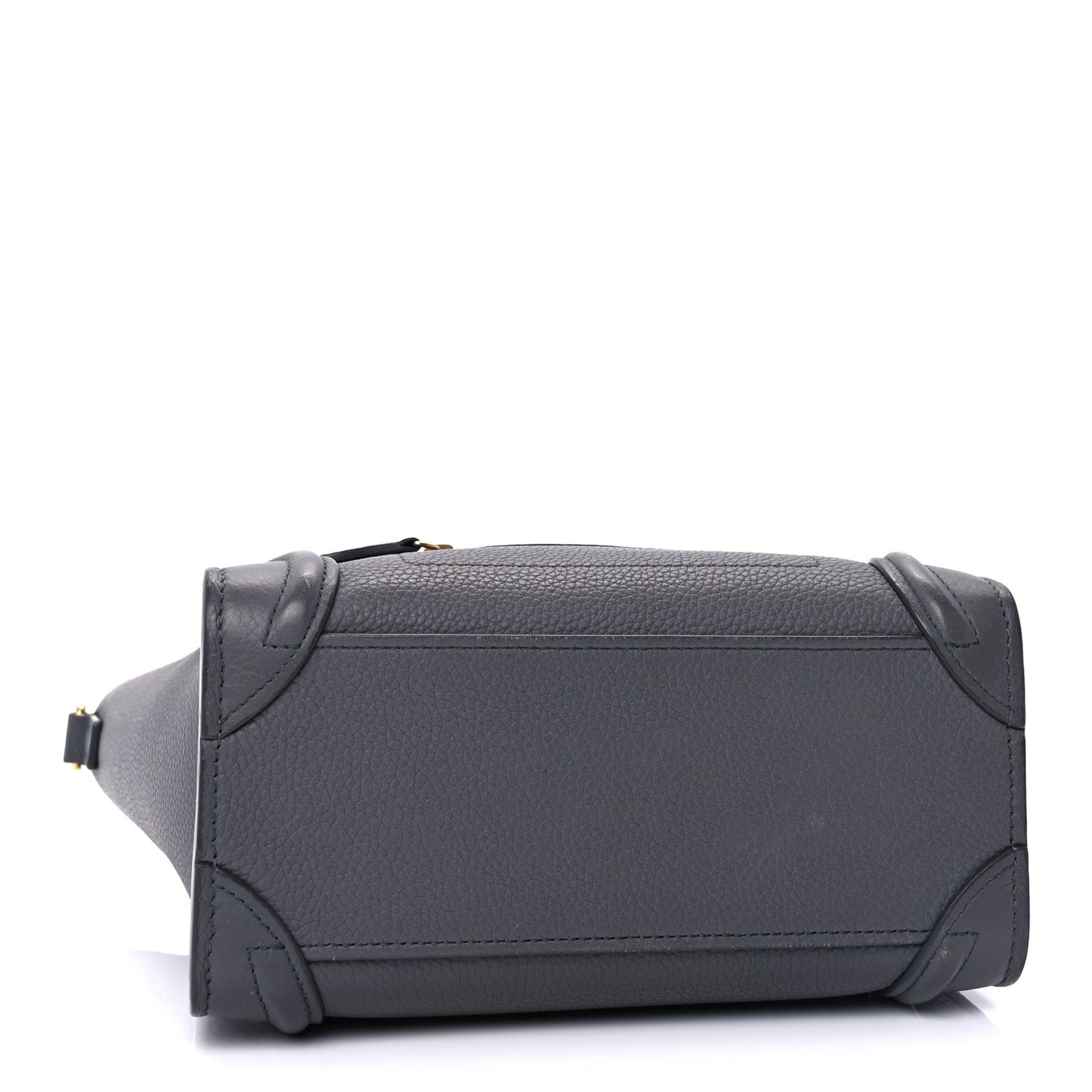 Celine Baby Drummed Calfskin Nano Luggage  Kohl