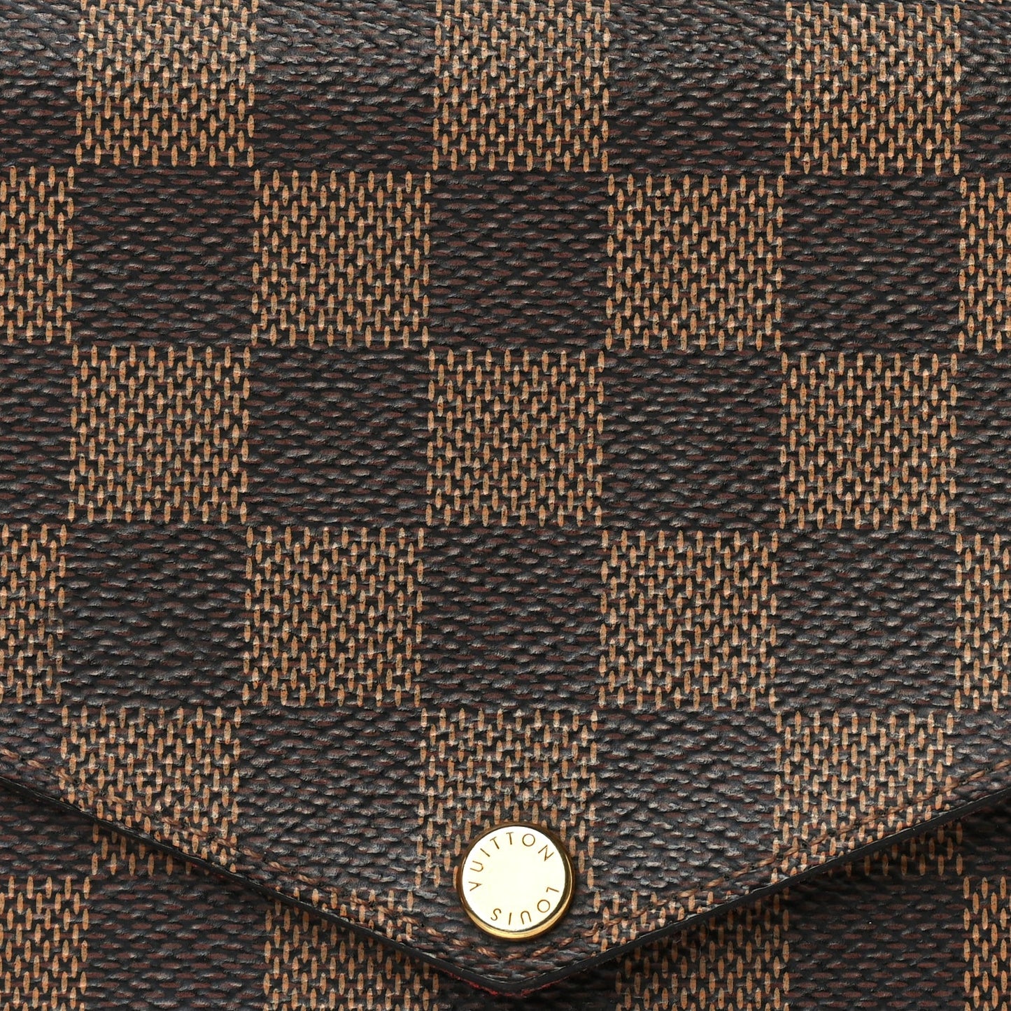 Louis Vuitton Damier Ebene Pochette Felicie Chain Wallet