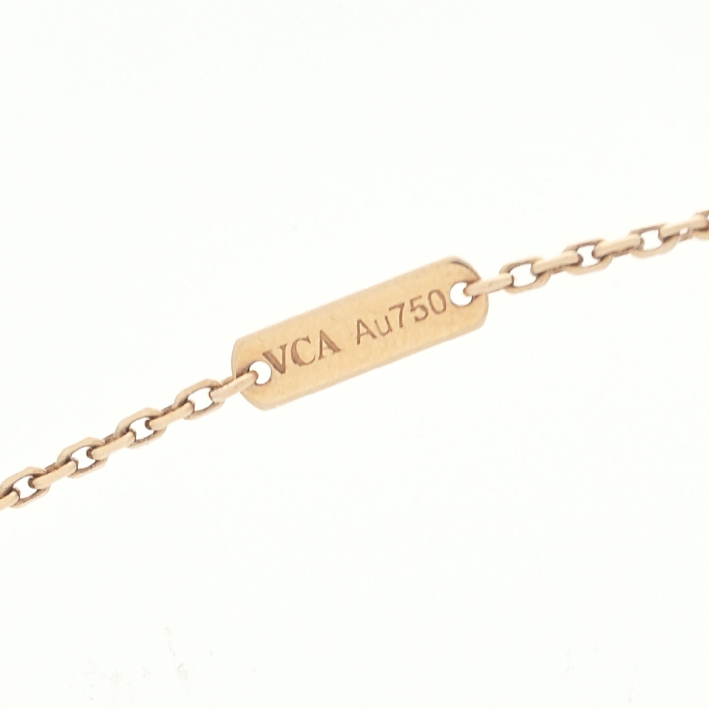 Van Cleef & Arpels 18K Yellow Gold Black Onyx Vintage Alhambra Pendant Necklace