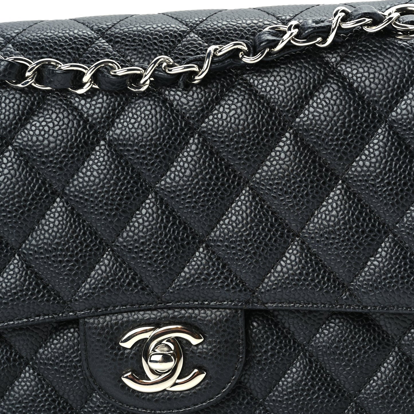 Chanel Caviar Quilted Medium Double Flap Black