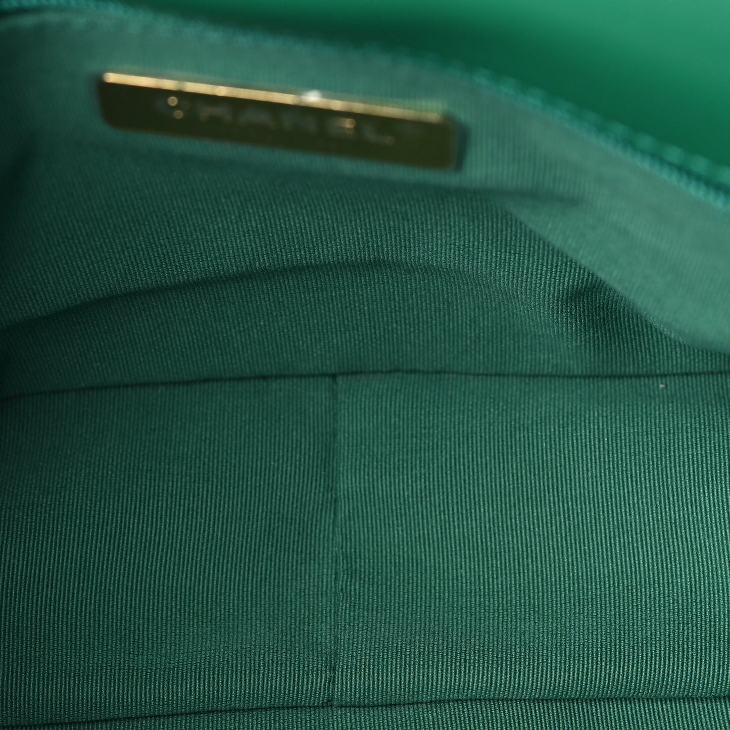 Chanel Lambskin Quilted Medium 19 Flap  Green