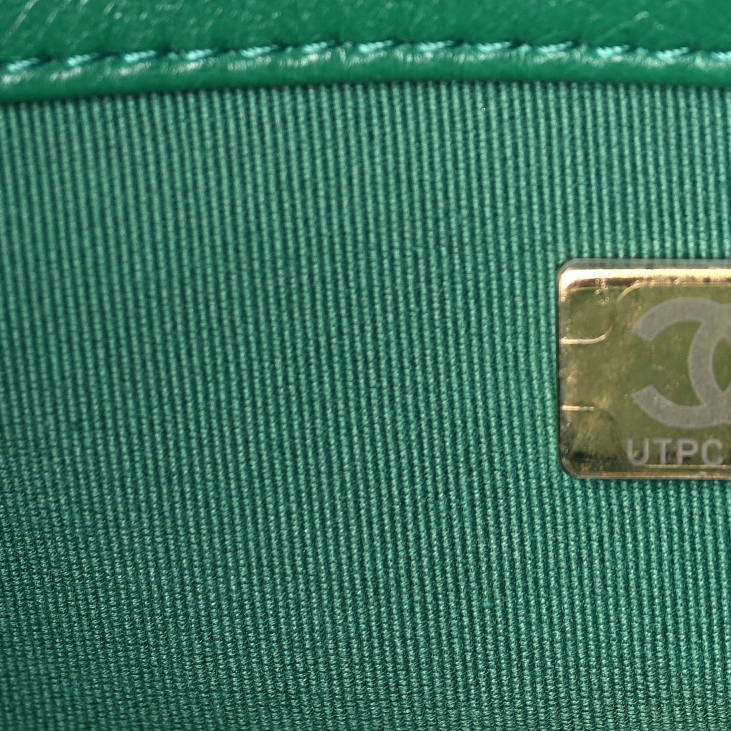 Chanel Lambskin Quilted Medium 19 Flap  Green