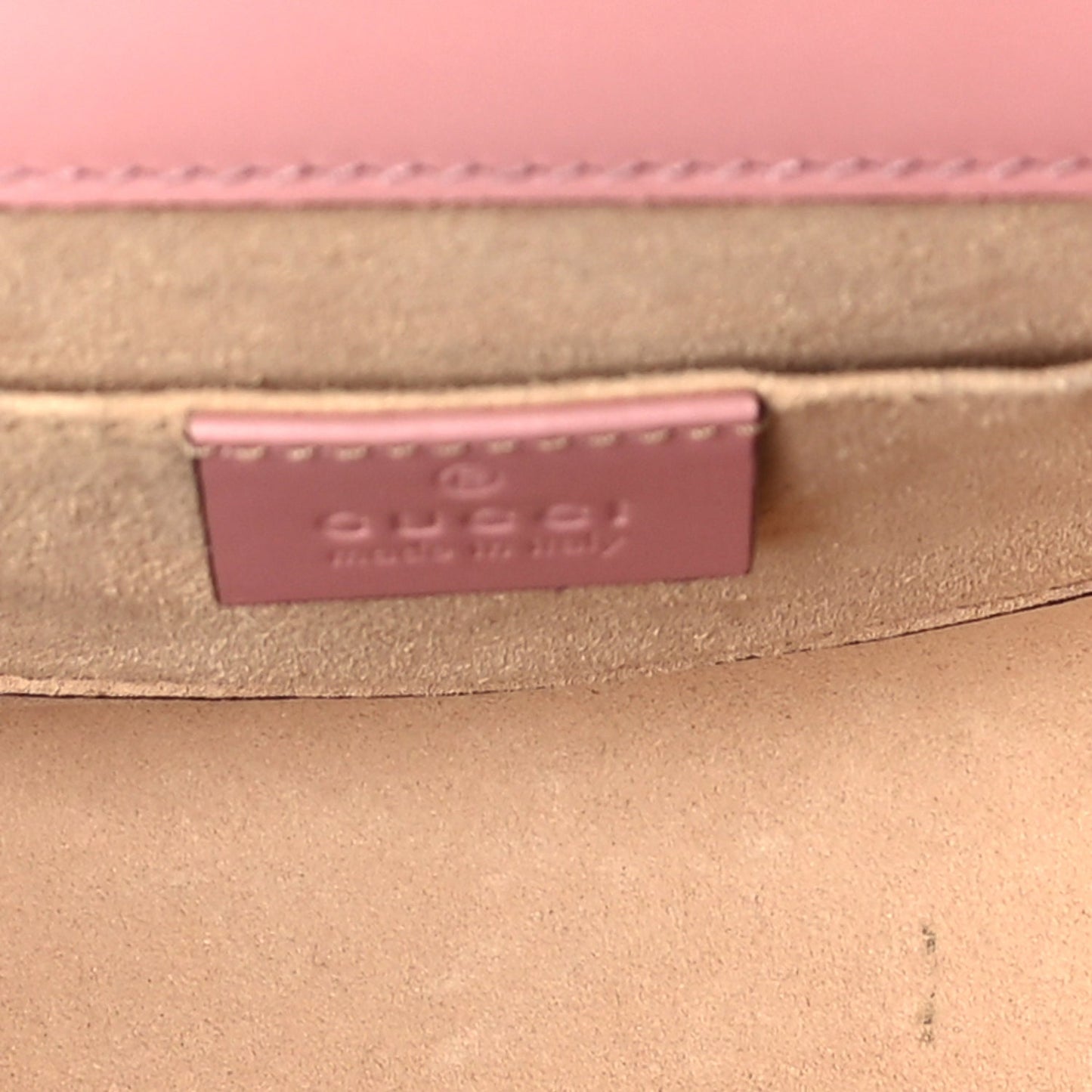 Gucci Guccissima Small Padlock Shoulder Bag  Rose Baby Candy