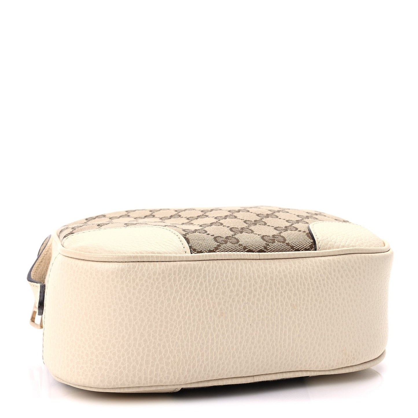 Gucci Monogram Dollar Calfskin Mini Bree Messenger Bag  Beige Ebony Avoire