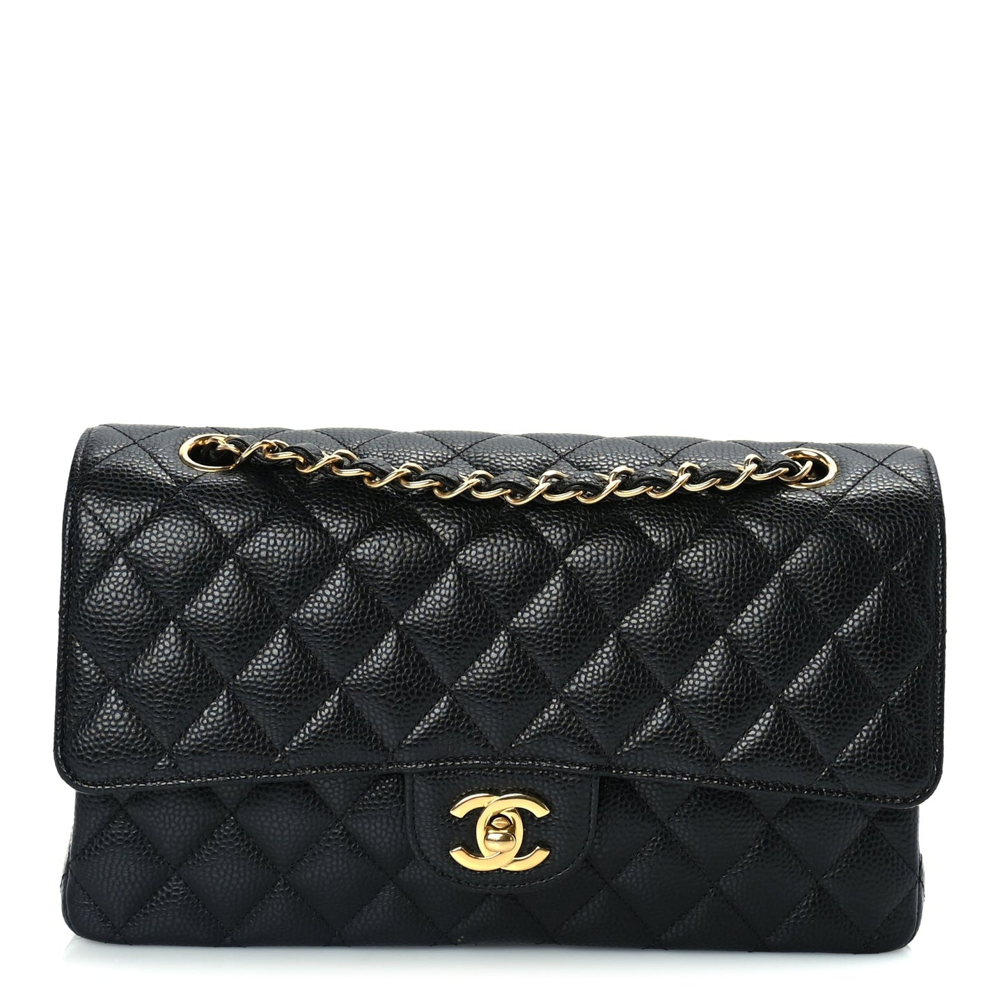 Chanel Caviar Quilted Medium Double Flap  Black