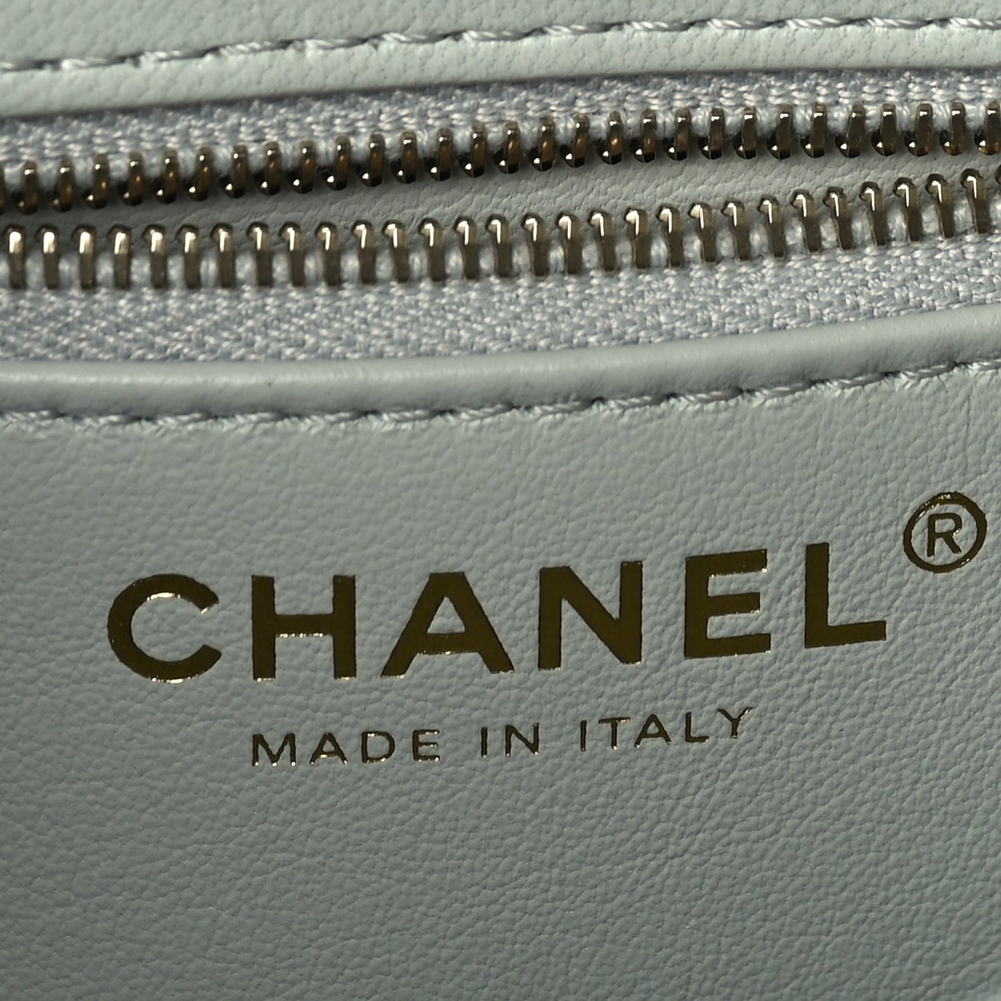 Chanel Lambskin Quilted Small Trendy Chain CC Flap Dual Handle Bag Light Blue