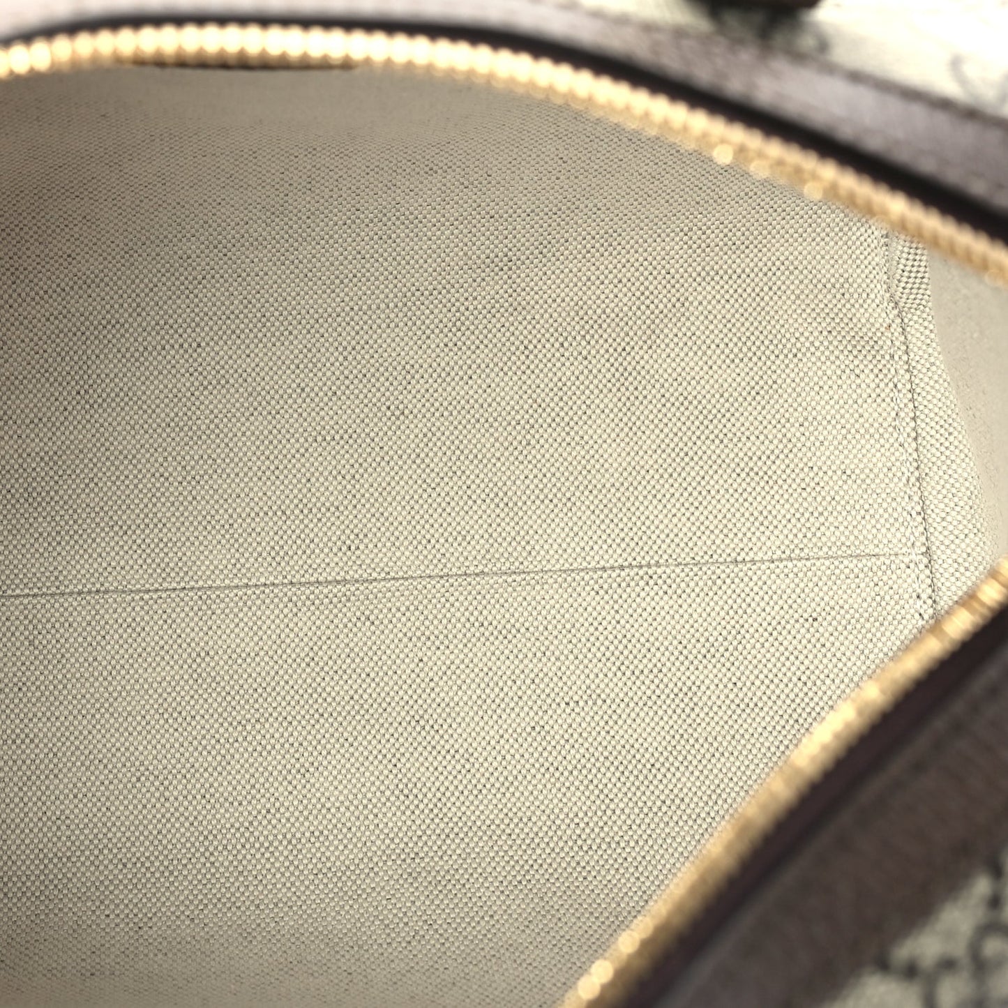 Gucci GG Supreme Monogram Web Small Ophidia Top Handle Bag Beige Ebony