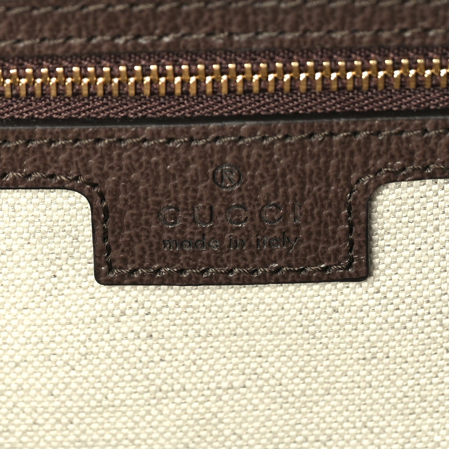 Gucci GG Supreme Monogram Web Small Ophidia Top Handle Bag Beige Ebony