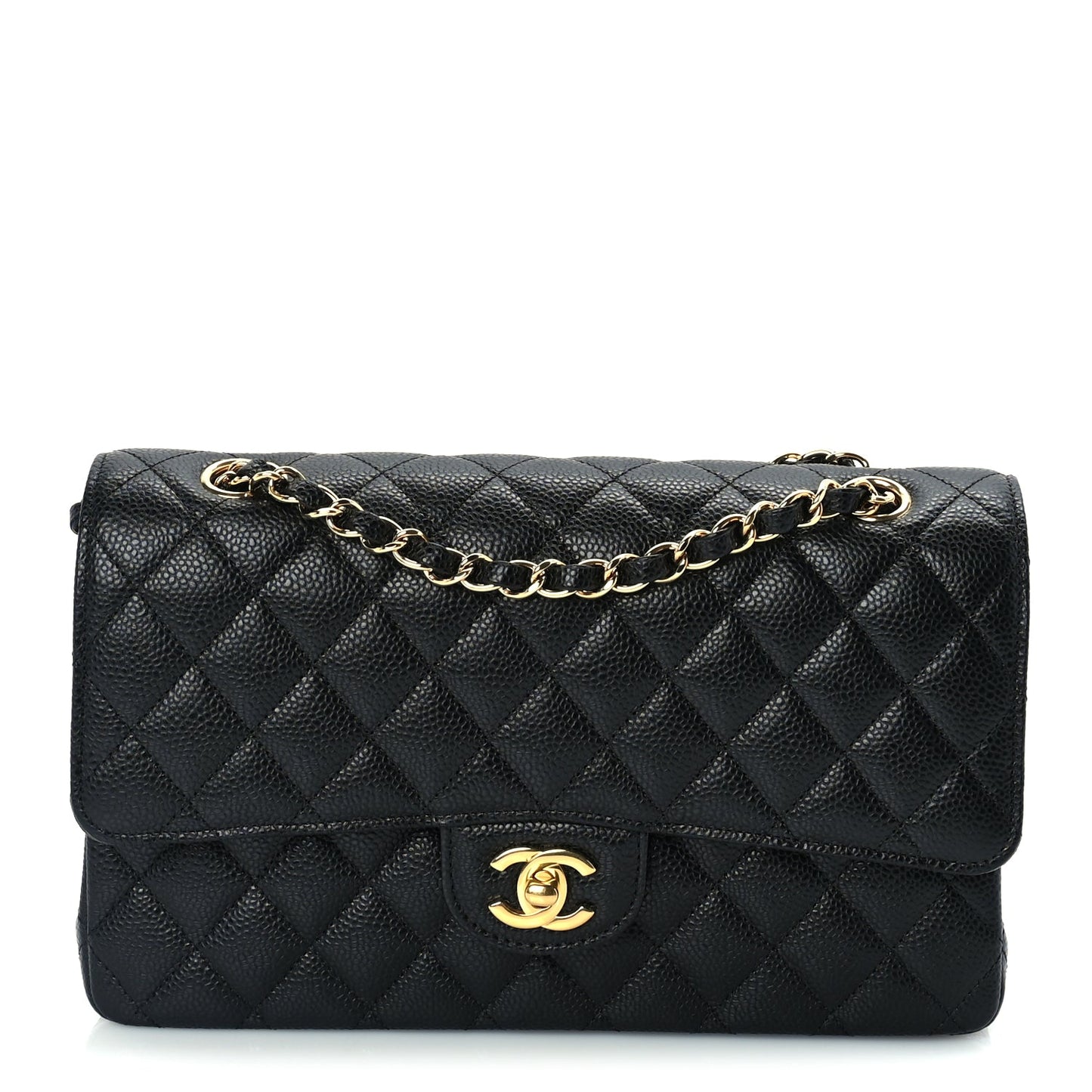Chanel Caviar Quilted Medium Double Flap Black