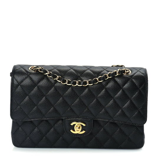 Chanel Caviar Quilted Medium Double Flap Black