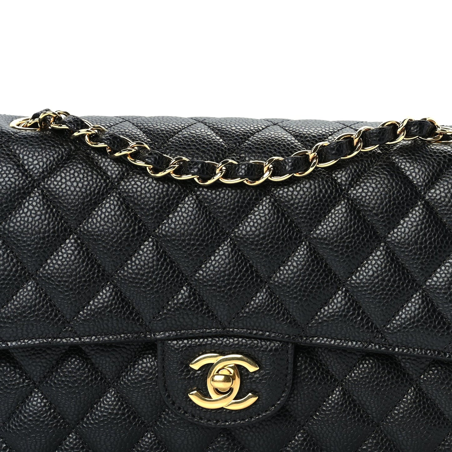 Chanel Caviar Quilted Medium Double Flap Black