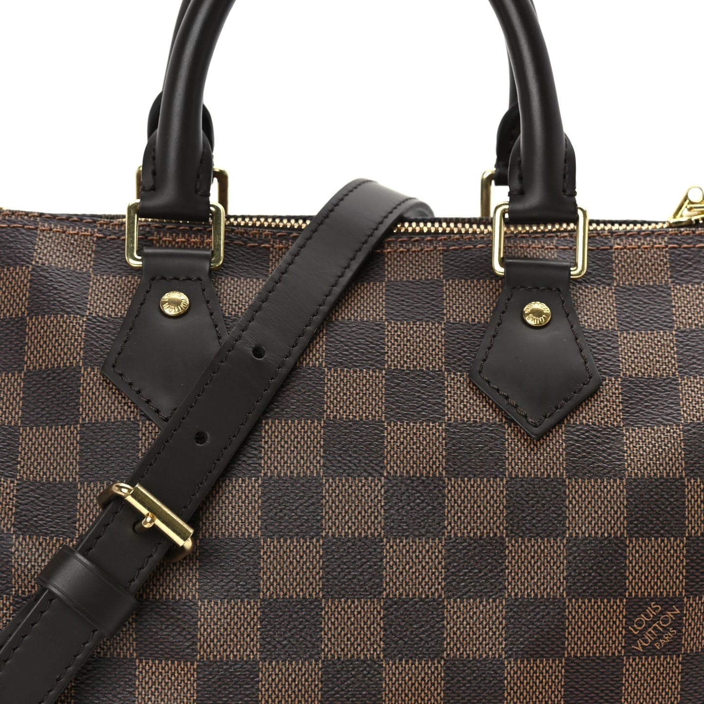 Louis Vuitton Damier Ebene Speedy Bandouliere 25