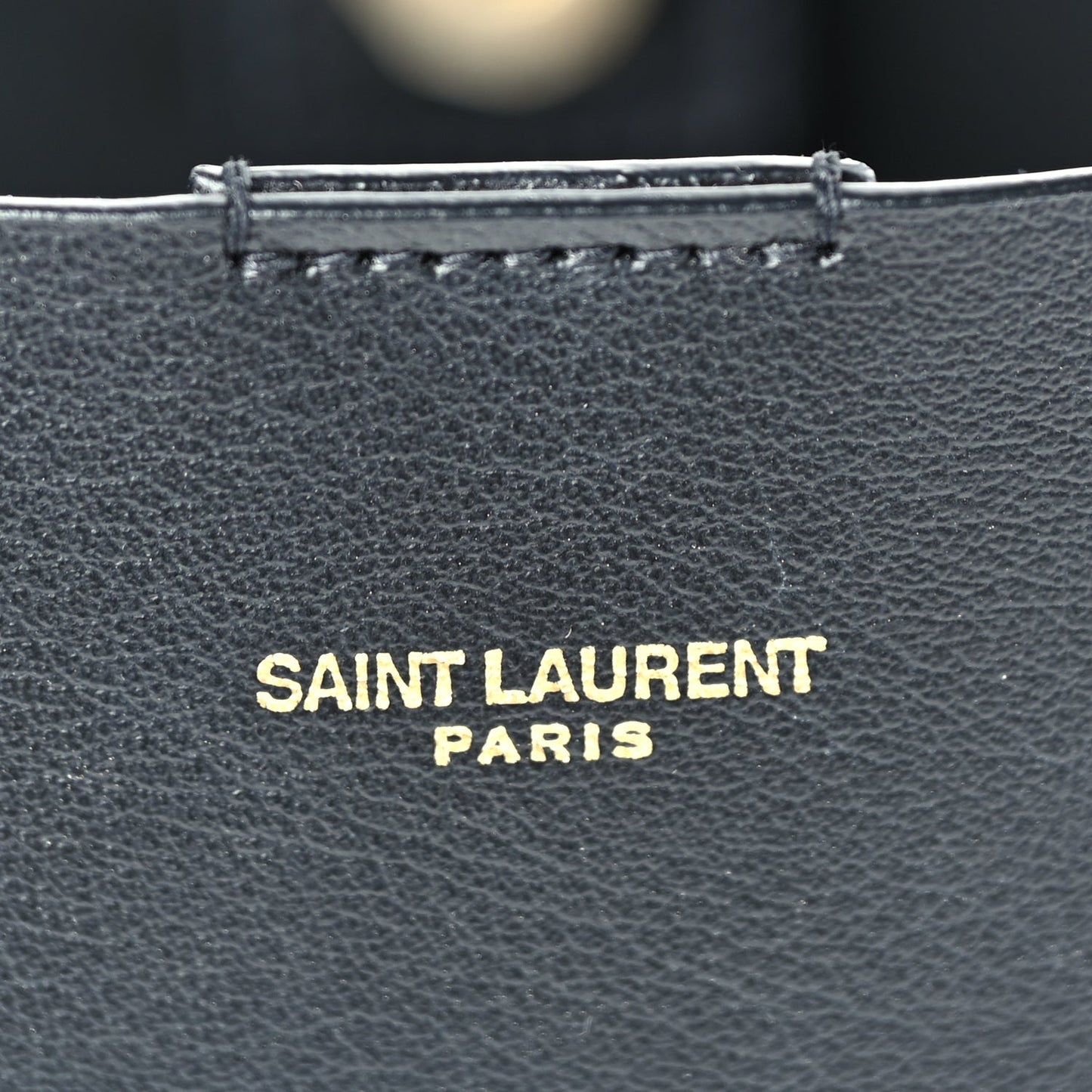 Saint Laurent Calfskin Toy Shopping Tote  Black