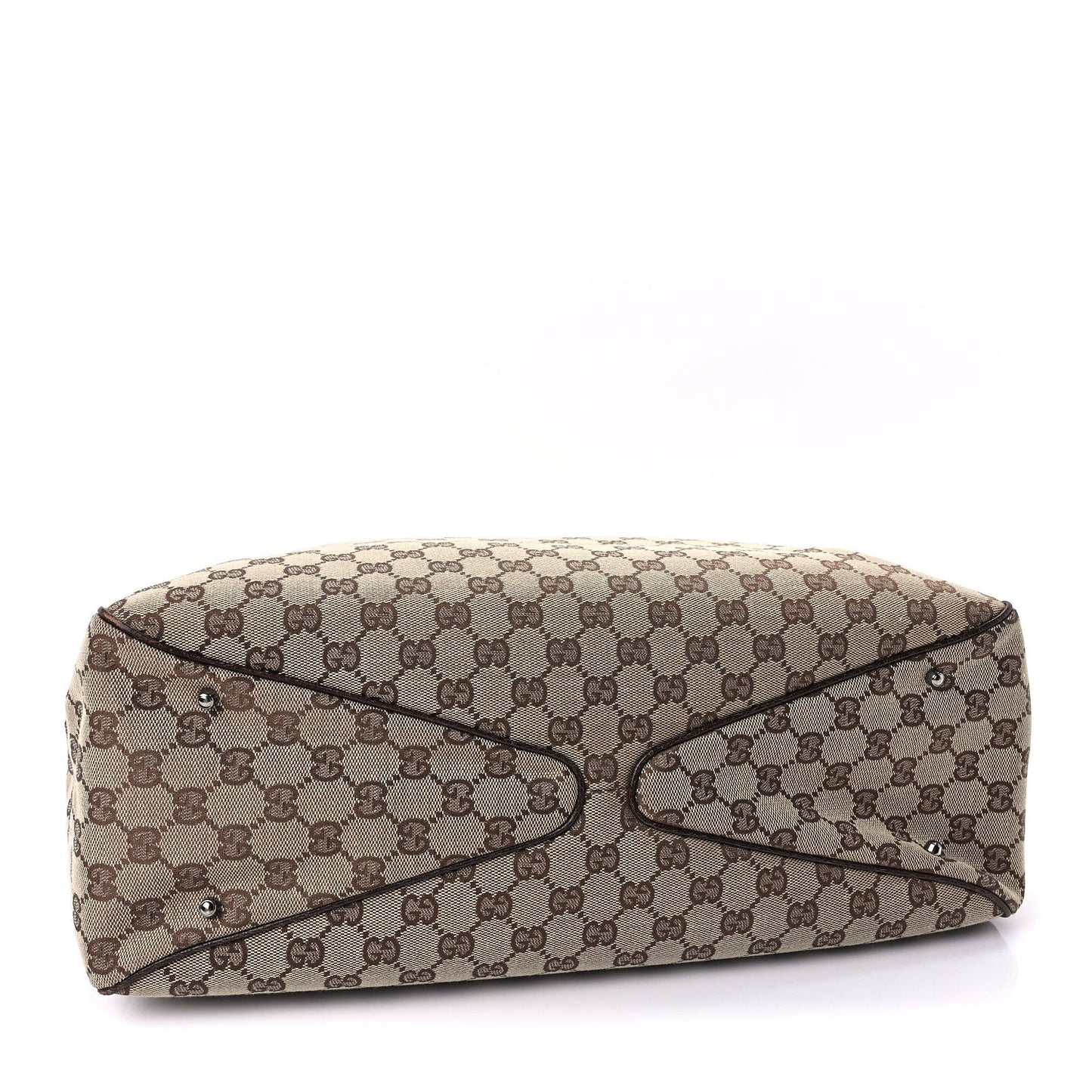 Gucci Monogram Medium Tote  Dark Brown