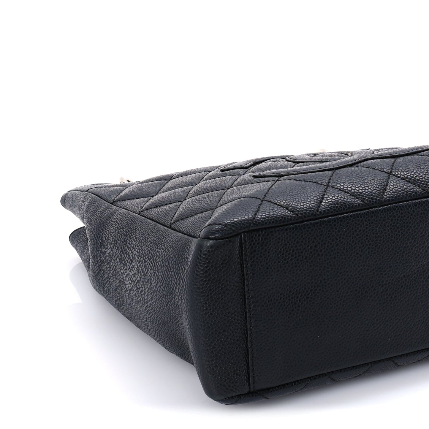Chanel Caviar Quilted Petit Shopping Tote PST Black