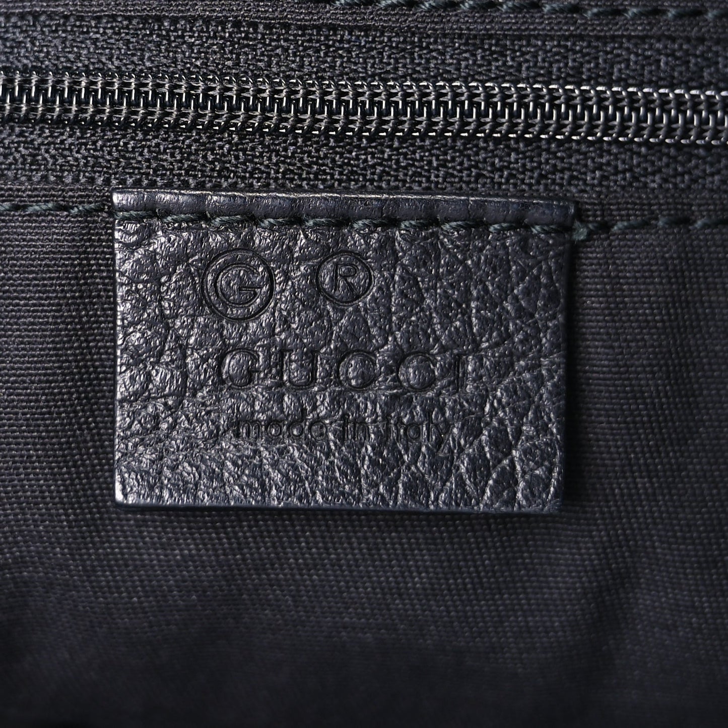 Gucci Denim Monogram Medium Handle Vertical Tote Black