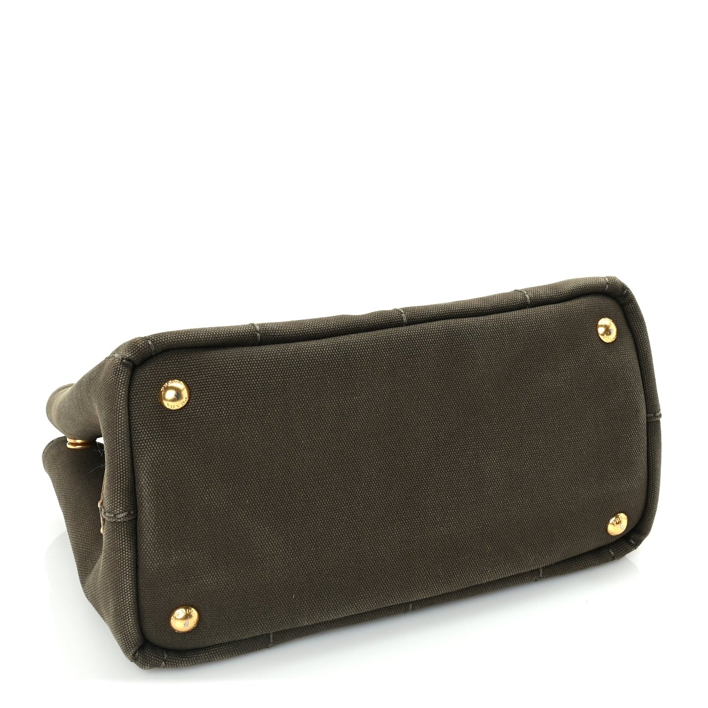 Prada Canapa Small Logo Tote Khaki