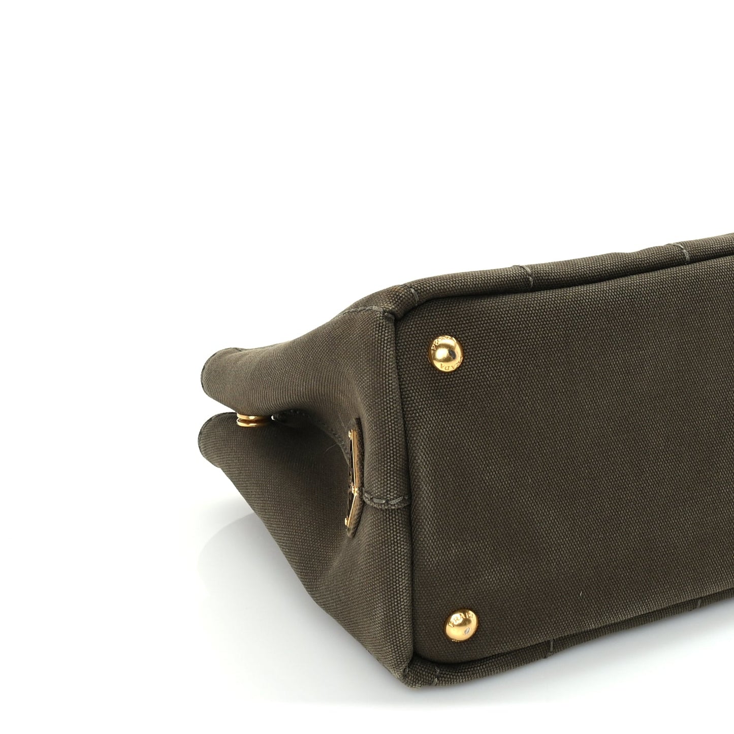 Prada Canapa Small Logo Tote Khaki