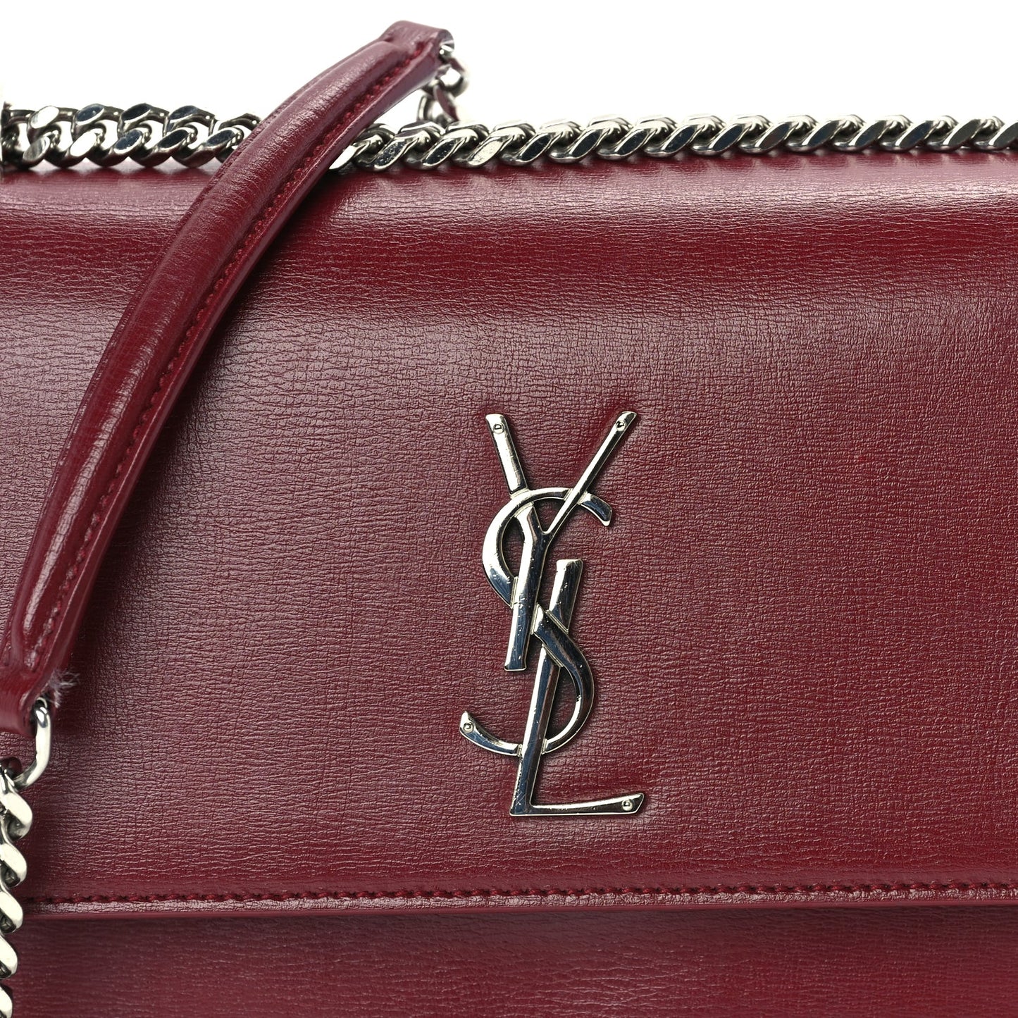 Saint Laurent Calfskin Medium Monogram Sunset Palissandre