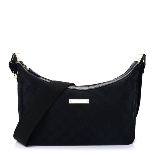 Gucci Monogram Small Hobo Black