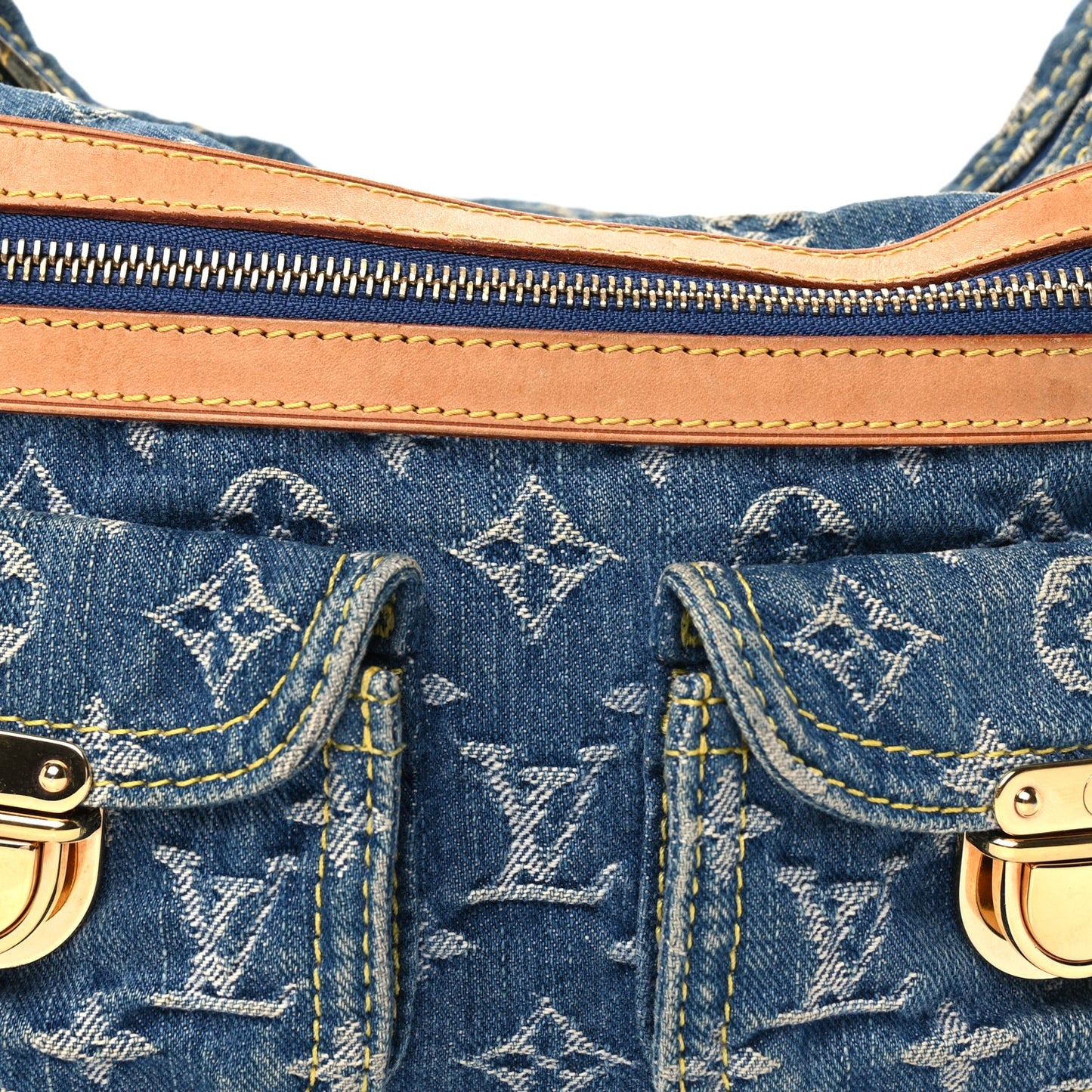 Louis Vuitton Monogram Denim Baggy PM Blue