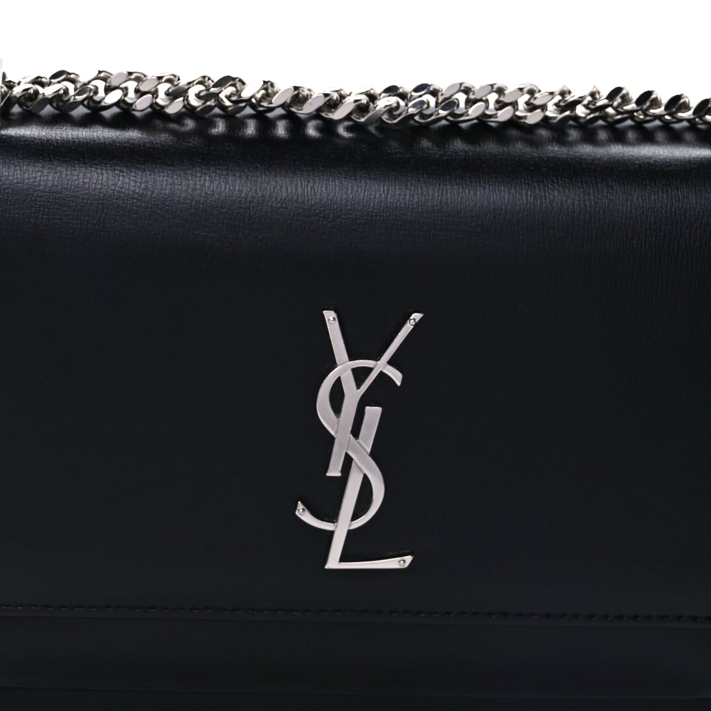 Saint Laurent Calfskin Medium Monogram Sunset Black