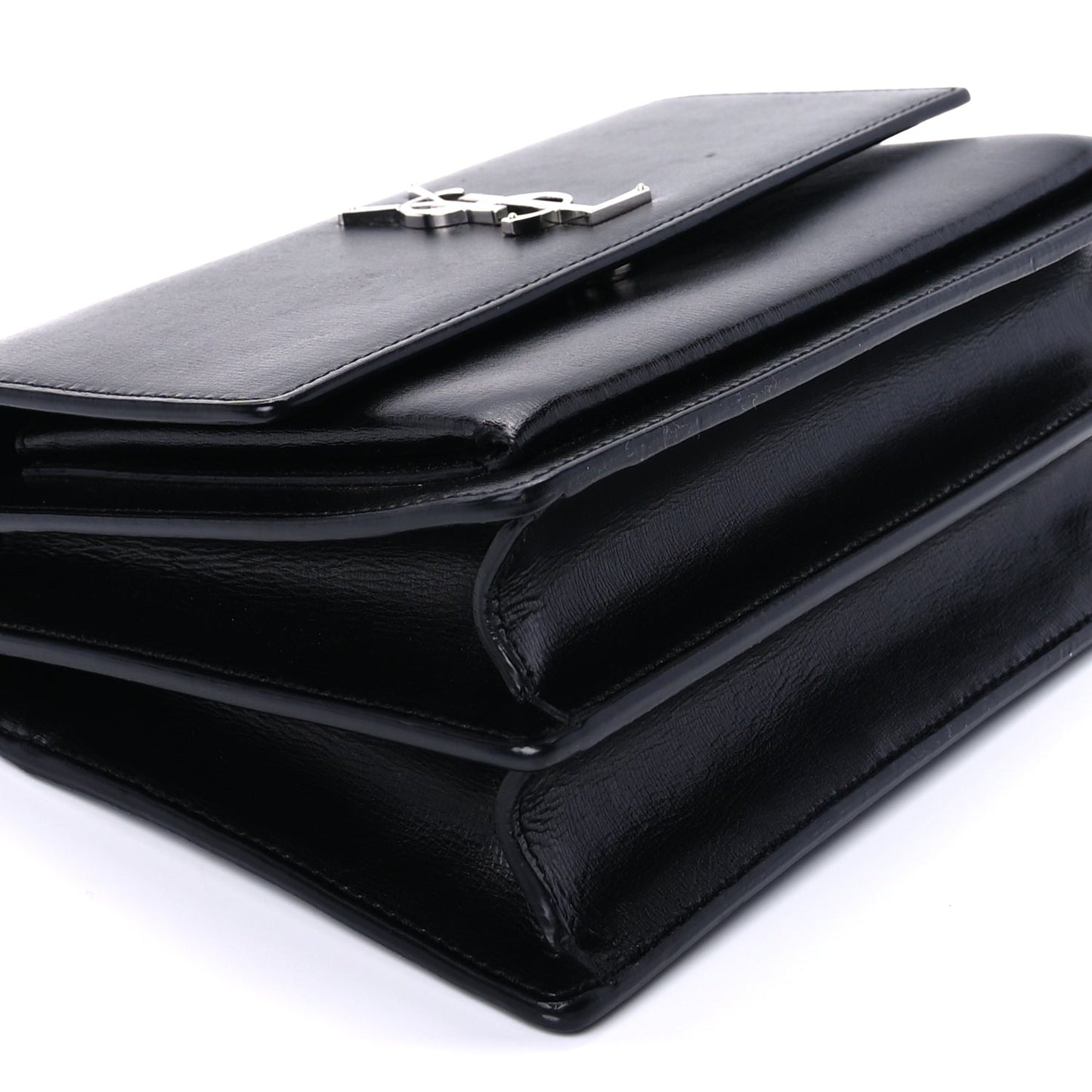 Saint Laurent Calfskin Medium Monogram Sunset Black
