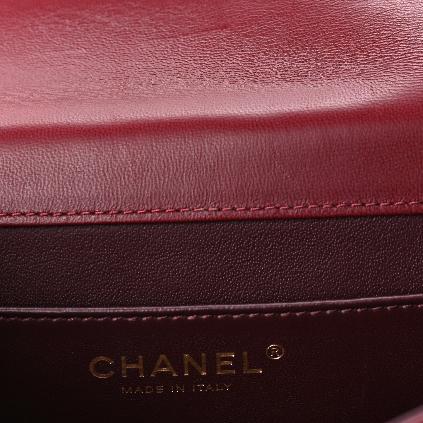 Chanel Lambskin Quilted Medium Crossing Times Flap  Red