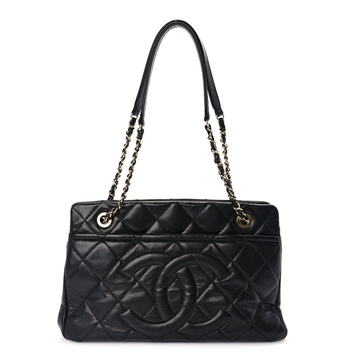 Chanel Caviar Quilted Timeless CC Soft Tote Black