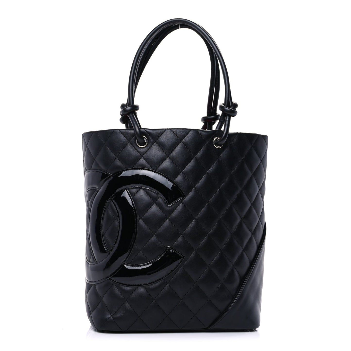 Chanel Calfskin Quilted Medium Cambon Tote Black