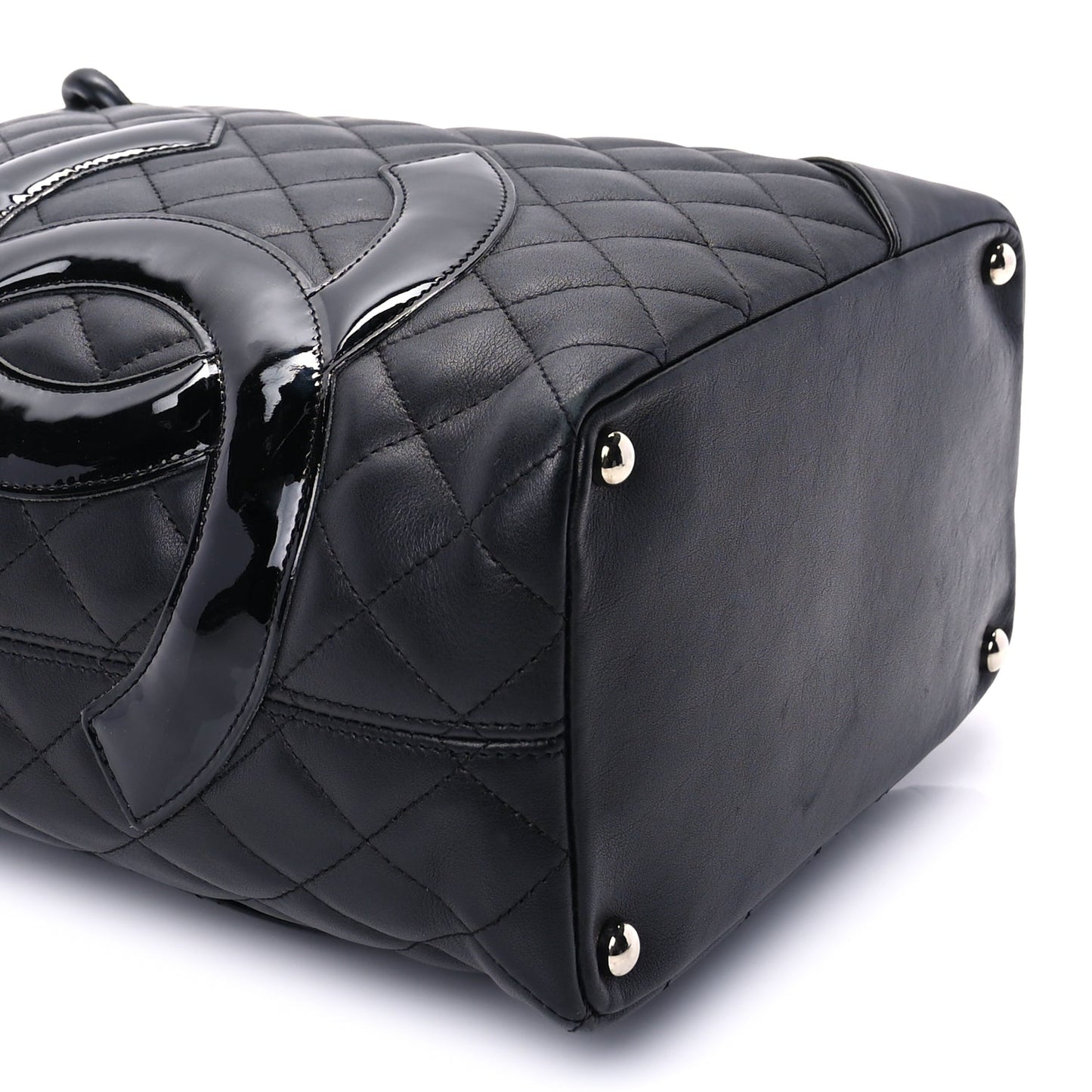 Chanel Calfskin Quilted Medium Cambon Tote Black