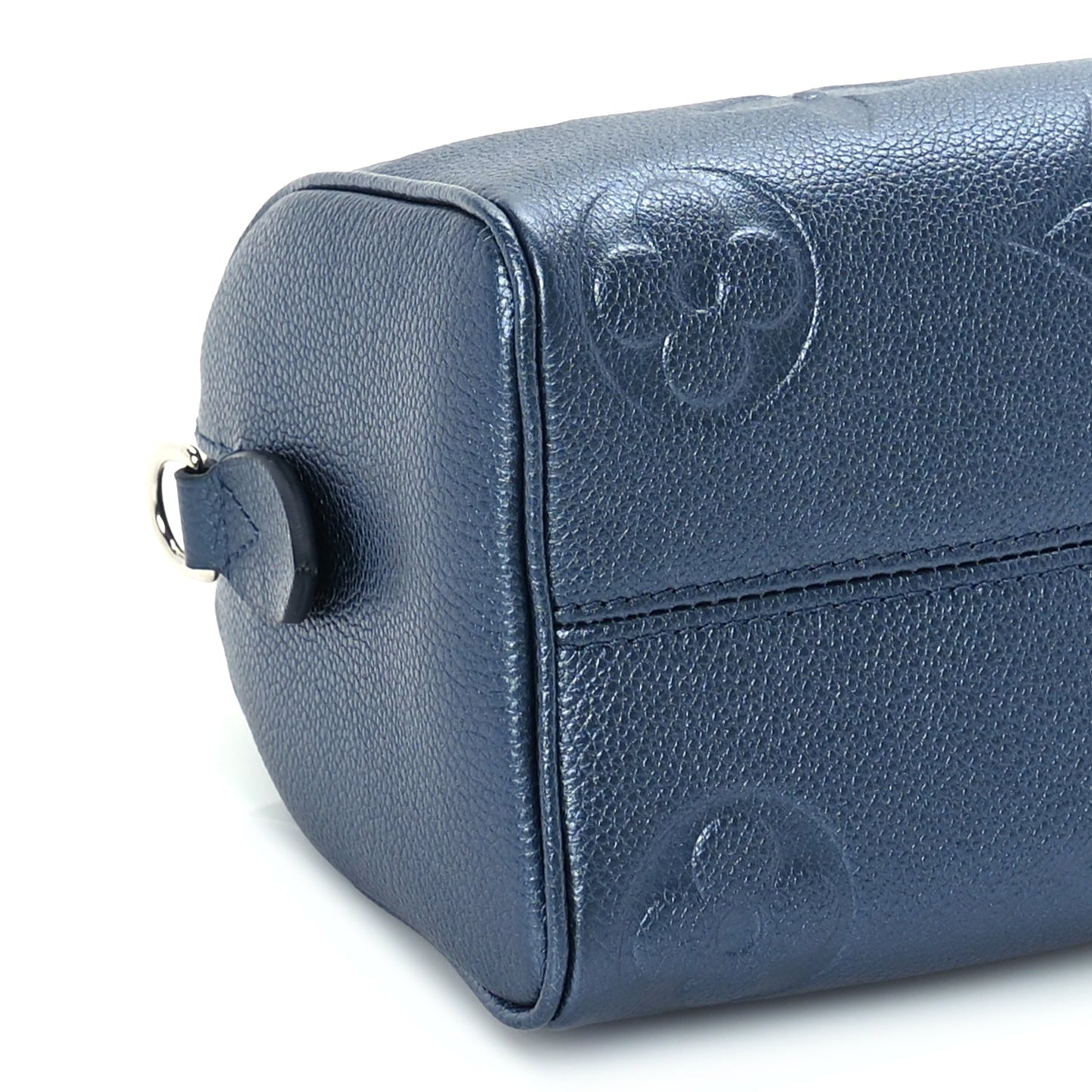 Louis Vuitton Metallic Empreinte Monogram Giant Speedy Bandouliere 20 Navy Nacre