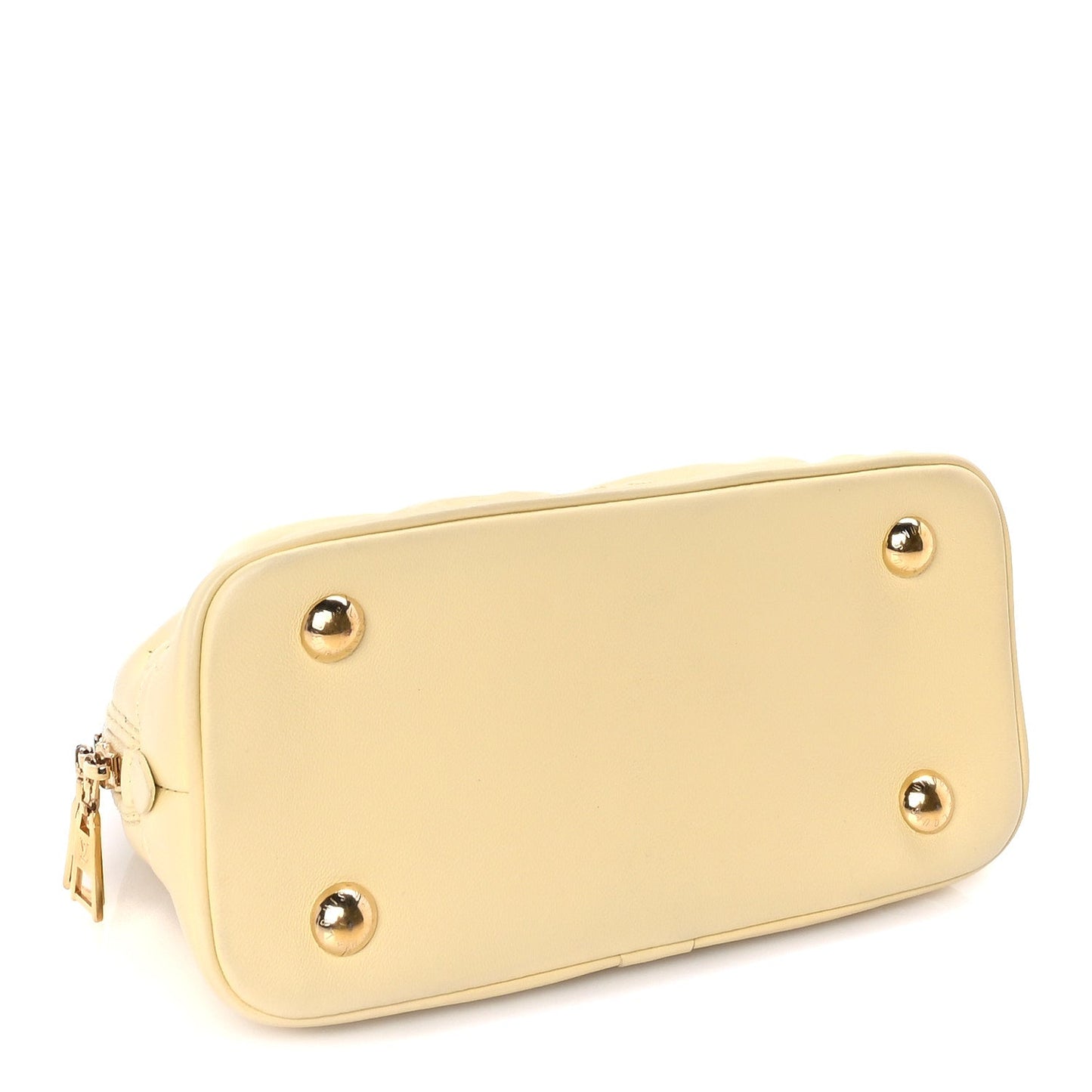 Louis Vuitton Calfskin Bubblegram Alma BB  Banana