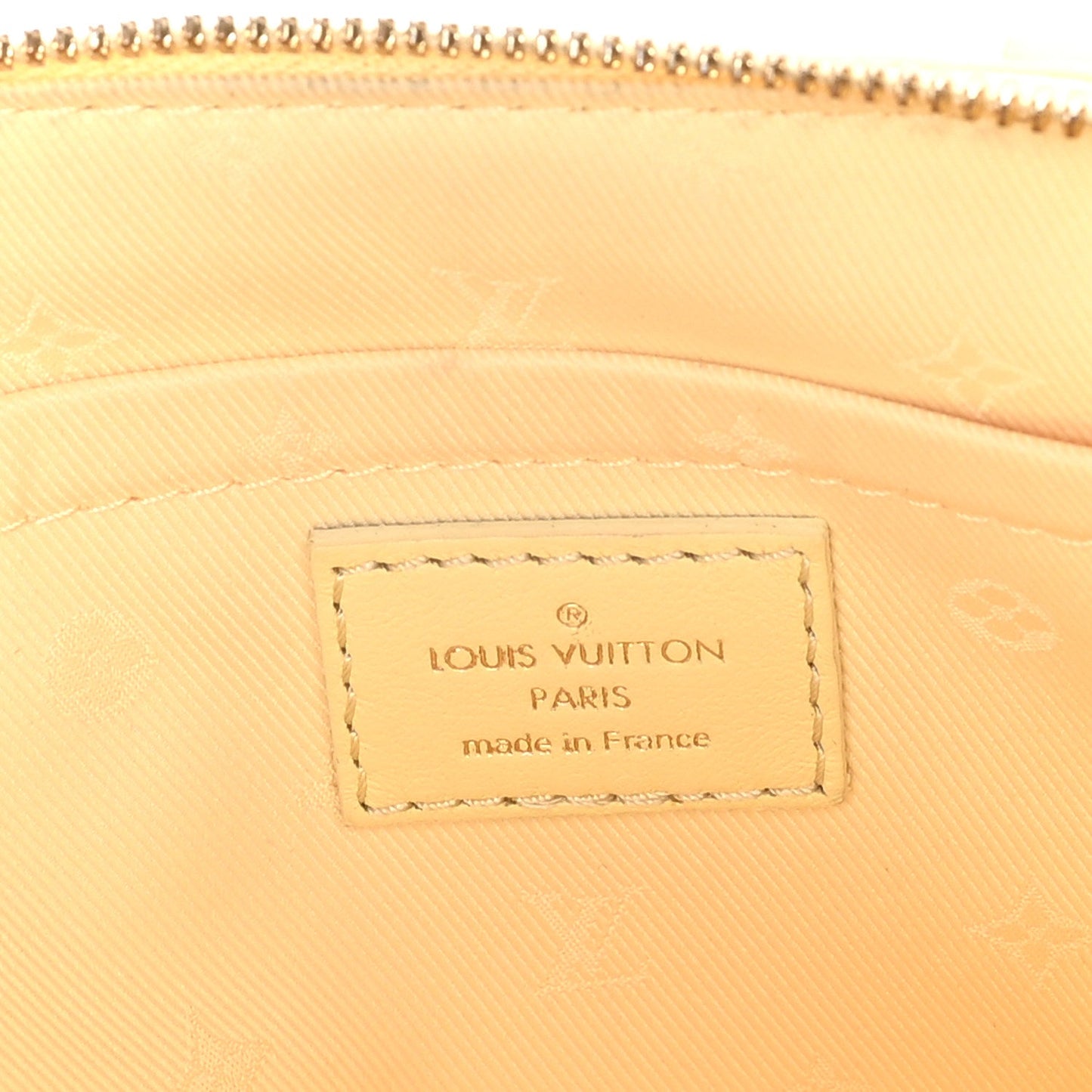 Louis Vuitton Calfskin Bubblegram Alma BB  Banana