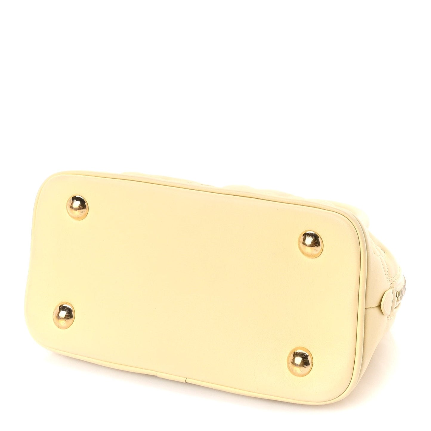 Louis Vuitton Calfskin Bubblegram Alma BB  Banana