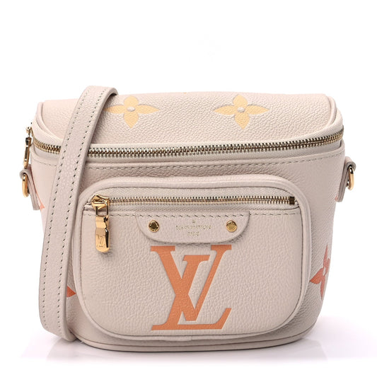 Louis Vuitton Empreinte Monogram Giant Mini By The Pool Bumbag  Cream Saffron