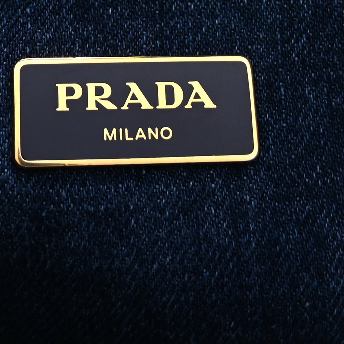 Prada Denim Canapa Logo Tote  Avio