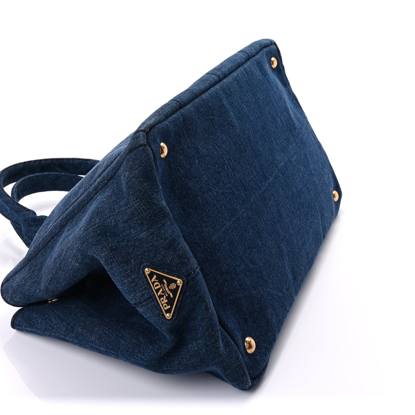 Prada Denim Canapa Logo Tote  Avio