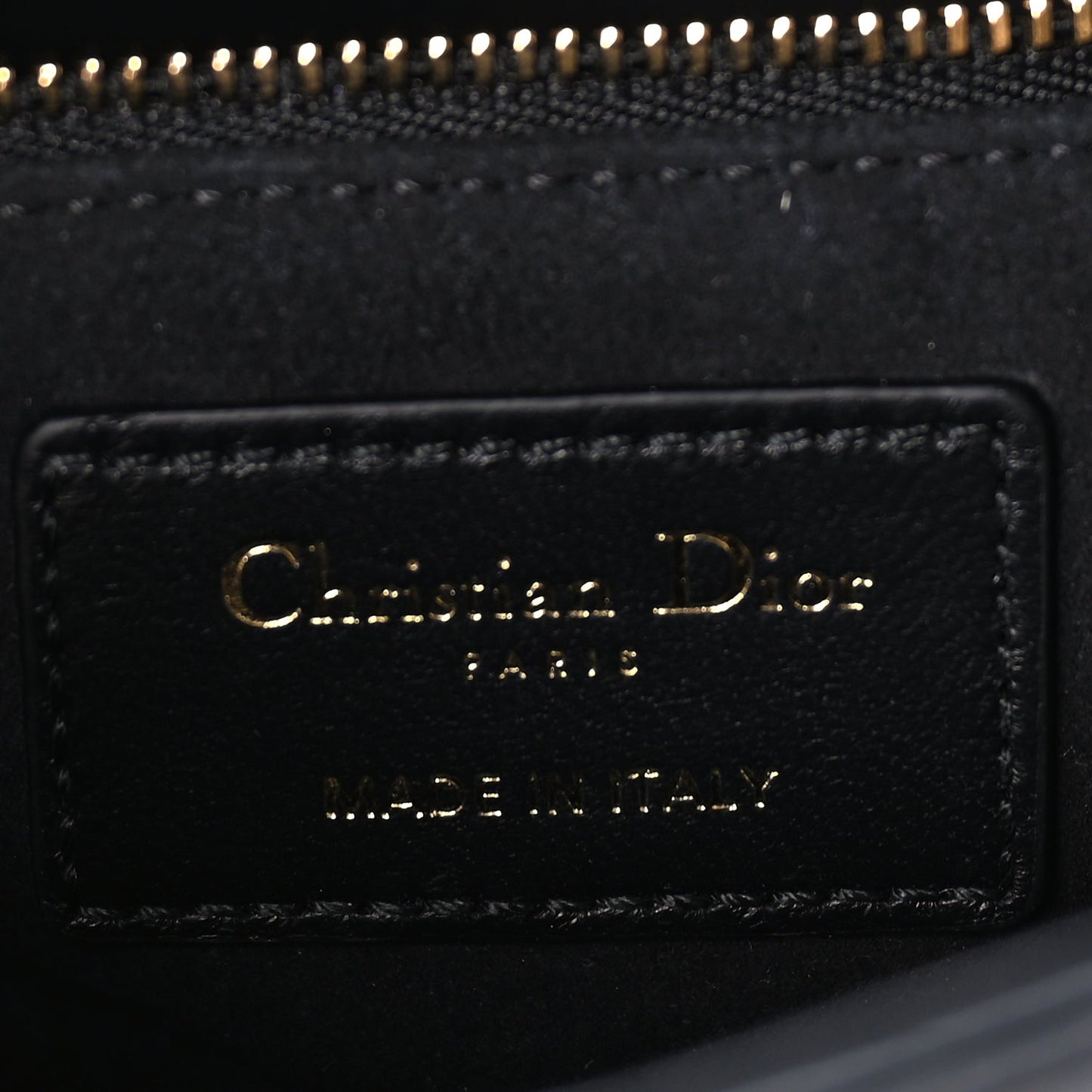Christian Dior Lambskin Cannage Mini Lady Dior Black