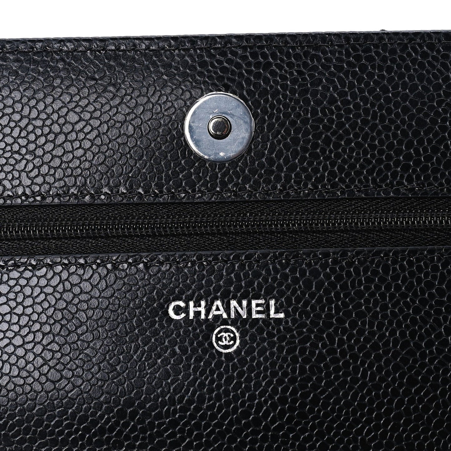 Chanel Caviar Quilted Wallet on Chain WOC  Black