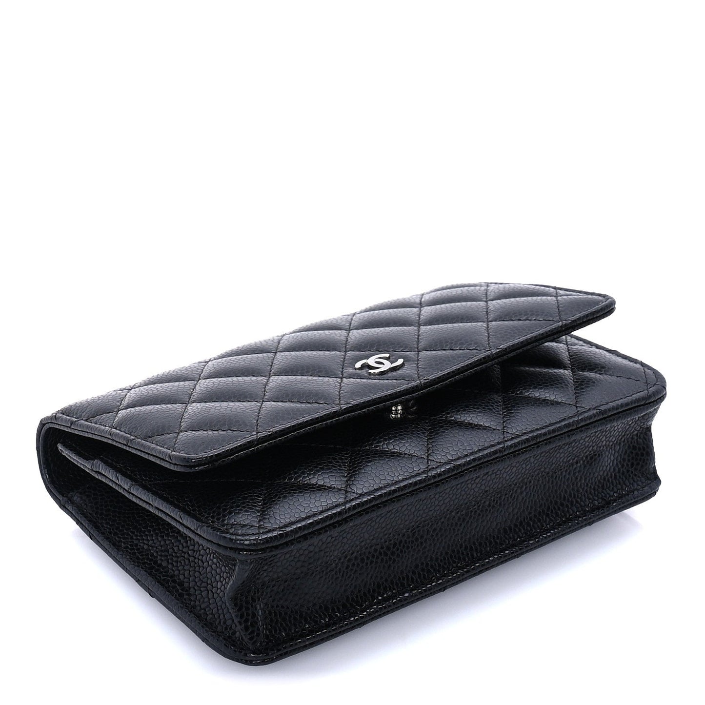 Chanel Caviar Quilted Wallet on Chain WOC  Black