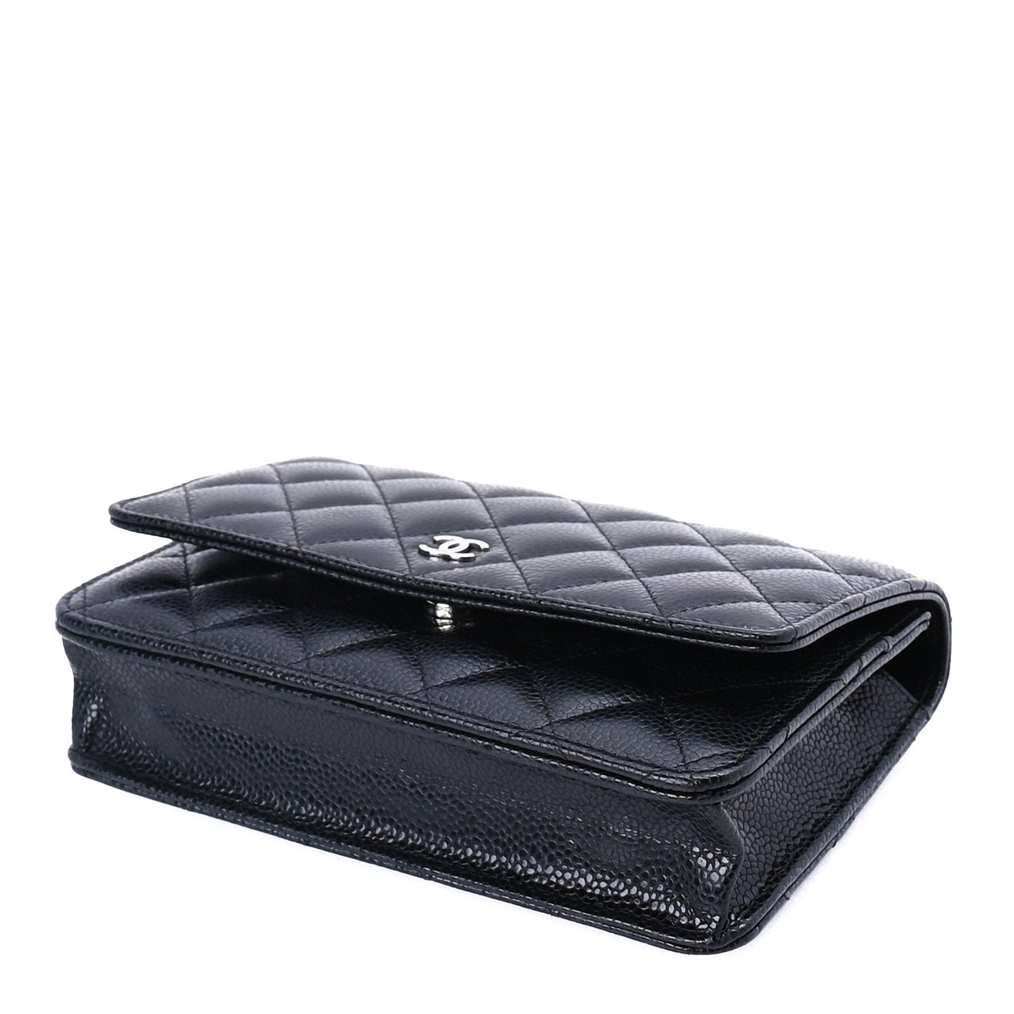 Chanel Caviar Quilted Wallet on Chain WOC  Black