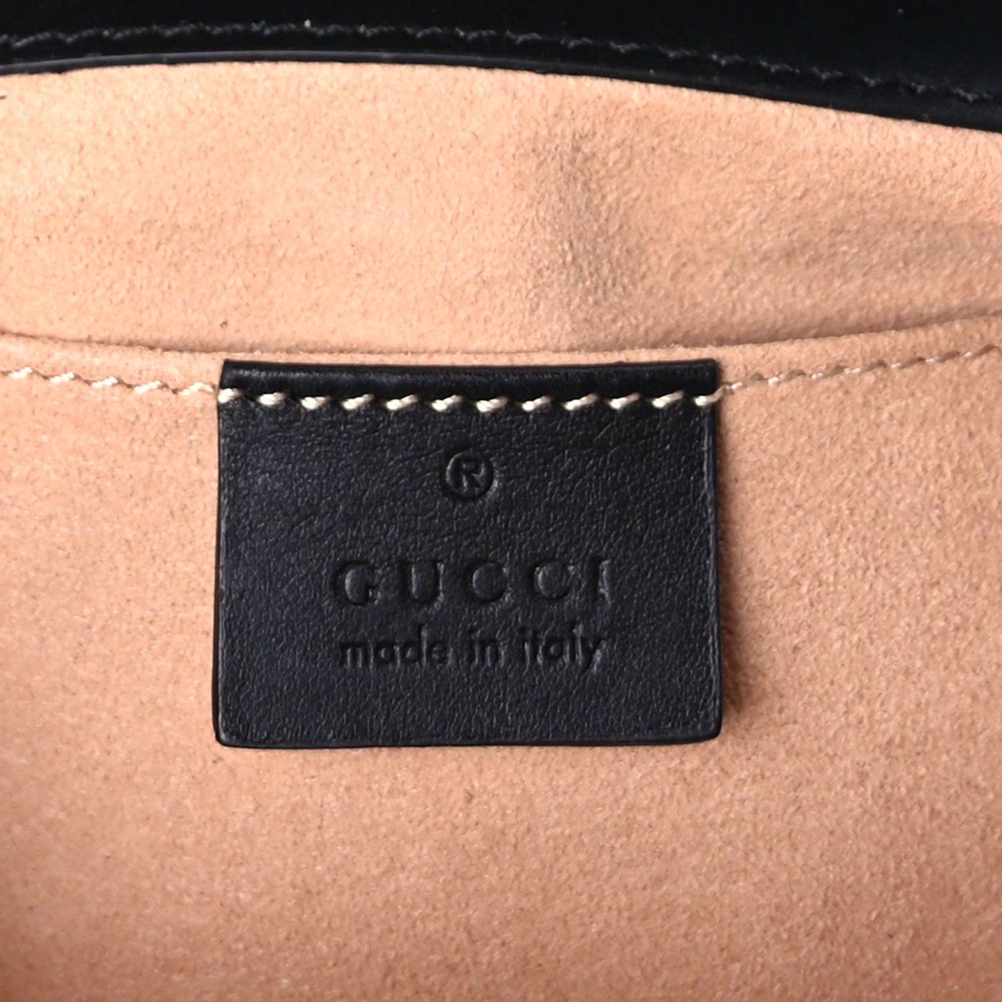 Gucci Guccissima Small Padlock Shoulder Bag  Black