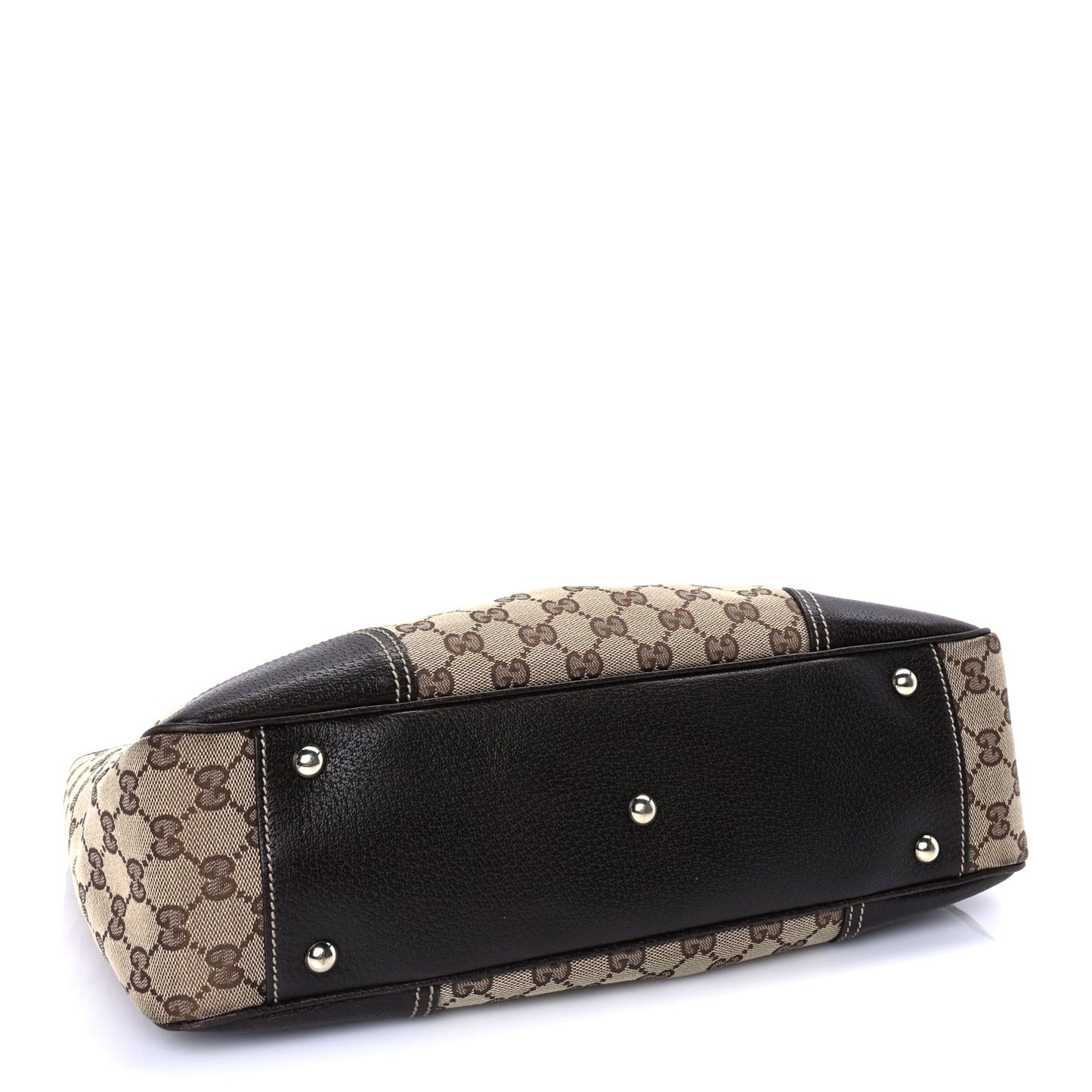 Gucci Monogram Medium Princy Tote  Dark Brown