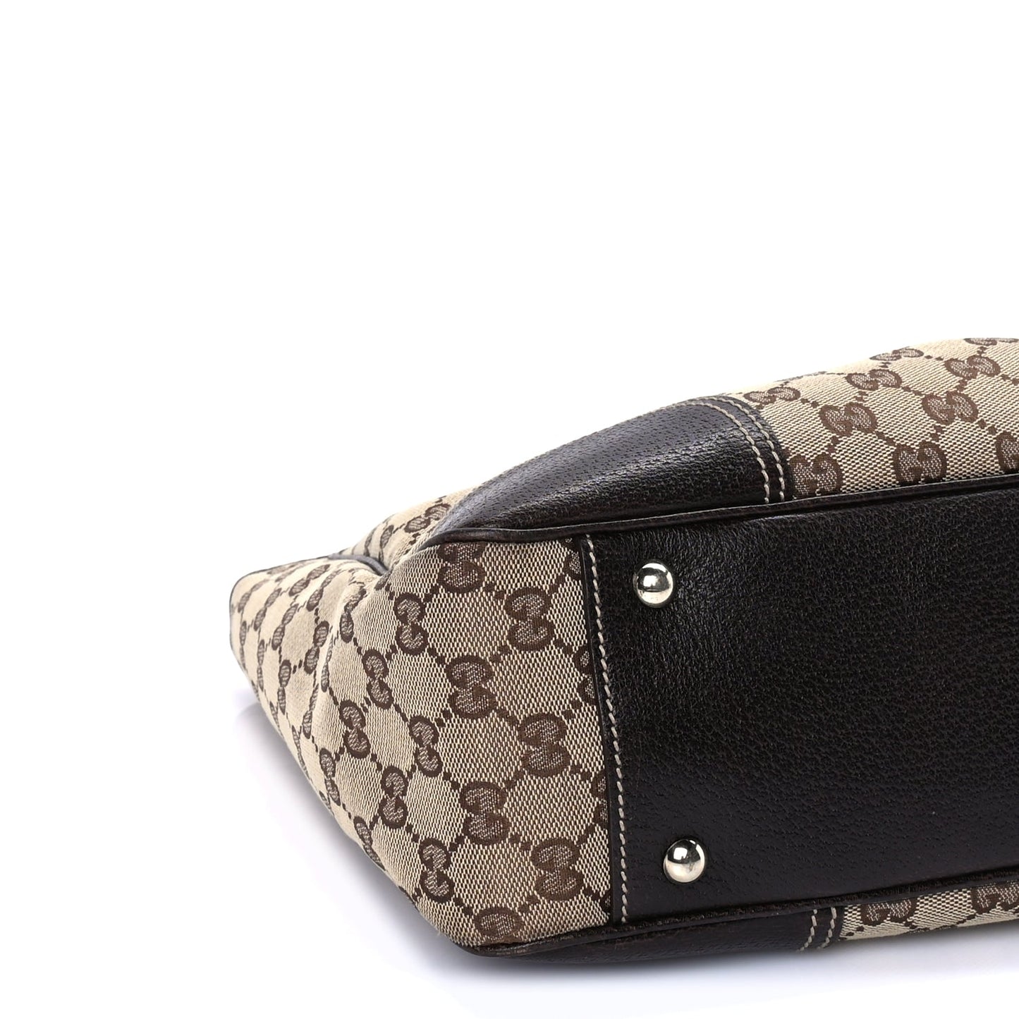Gucci Monogram Medium Princy Tote  Dark Brown