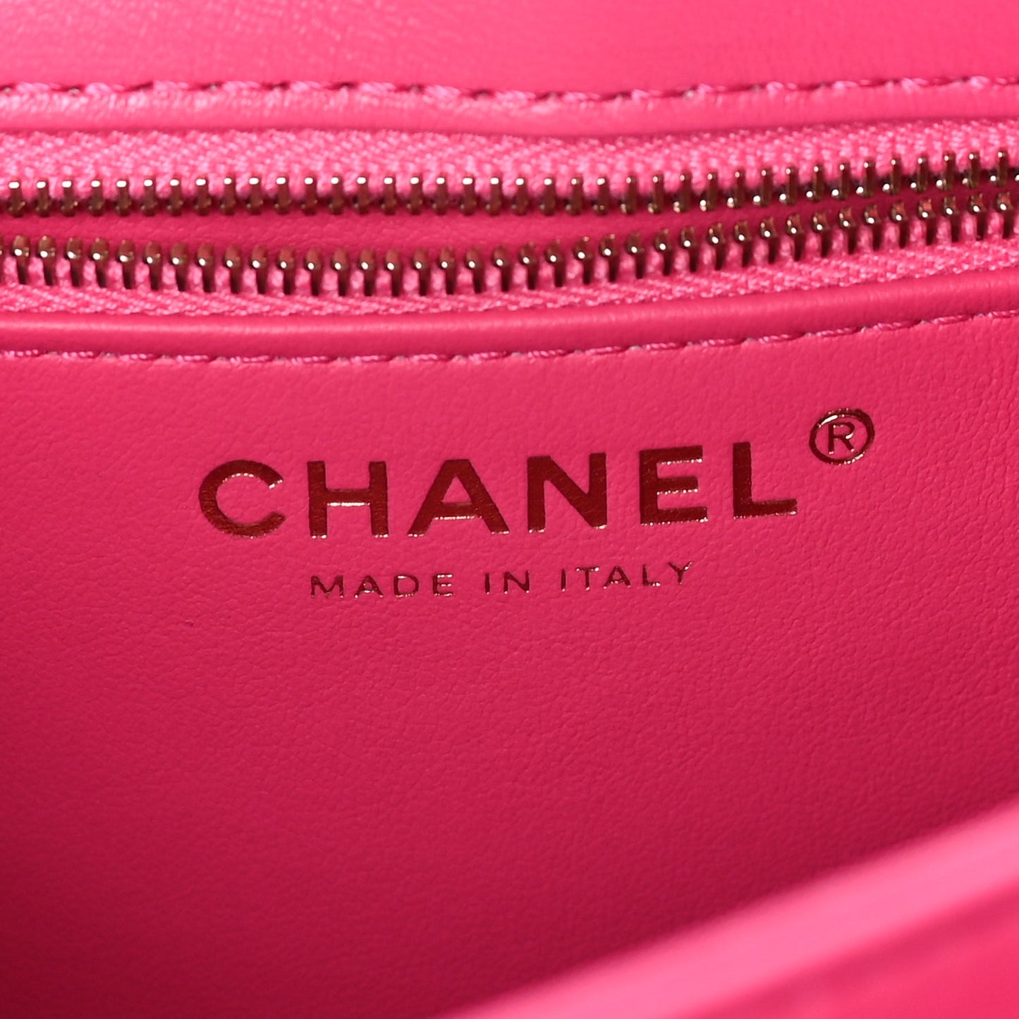 Chanel Lambskin Quilted Small Trendy CC Flap Dual Handle Bag  Dark Pink