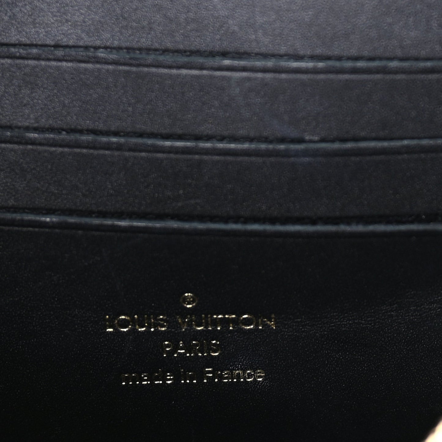 Louis Vuitton Reverse Monogram Dauphine Chain Wallet Brown