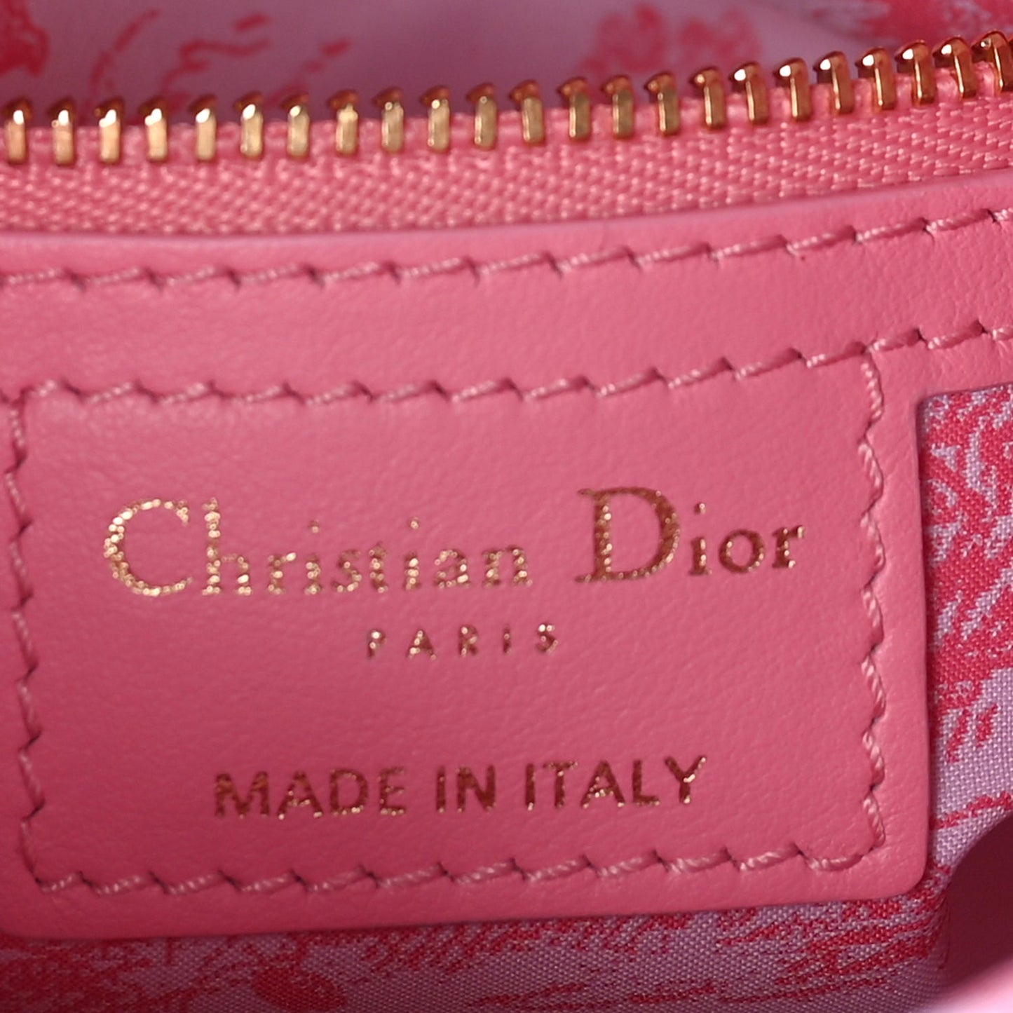 Christian Dior Wicker Oblique Mini Lady Dior Bag Pink